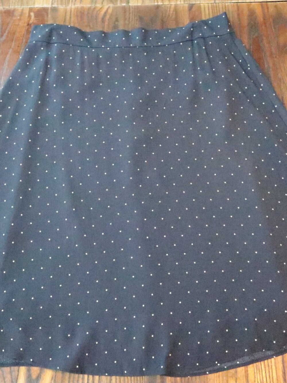 Loft Polka Dot Midi Skirt